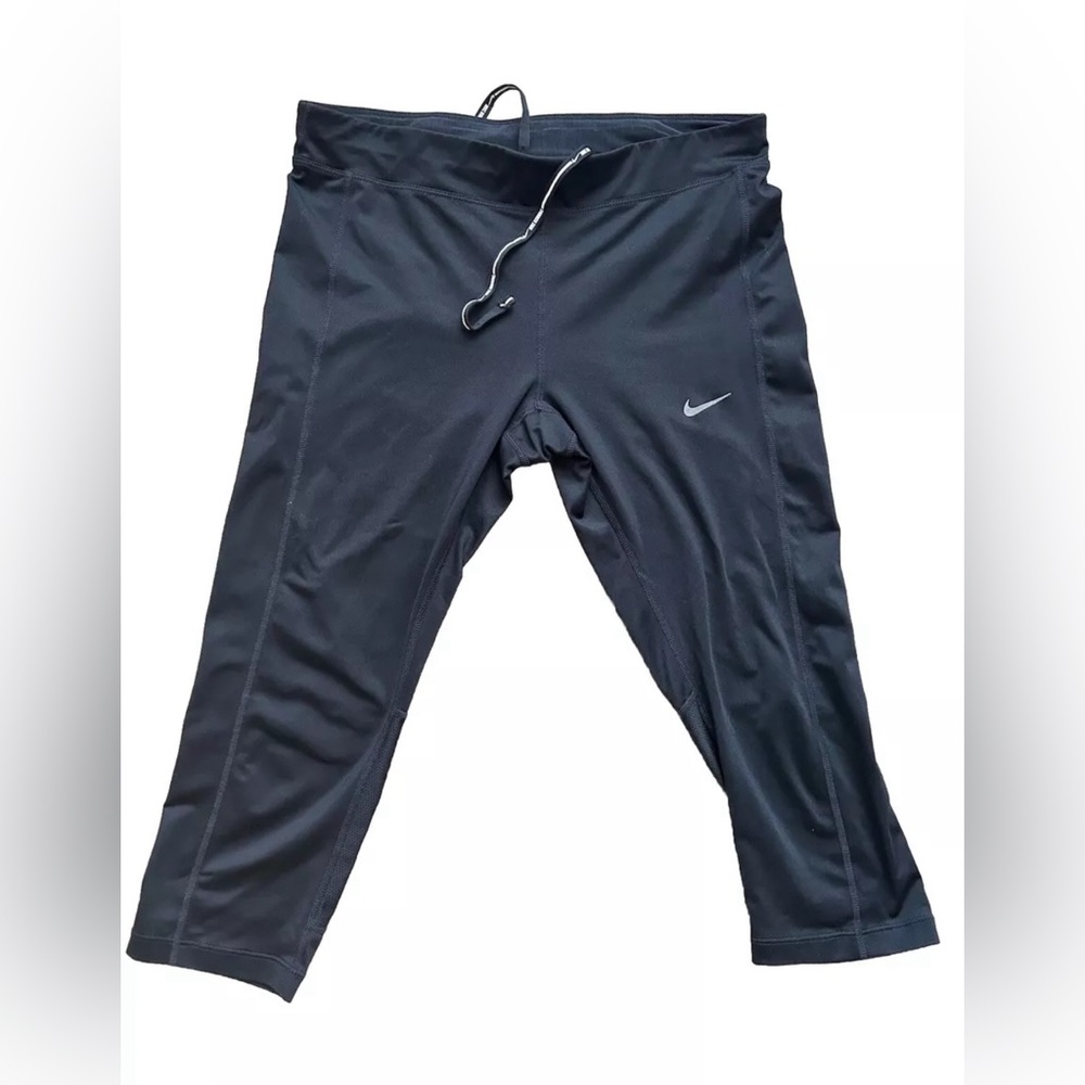 Women’s NIKE DRI FIT running soccer tennis yoga fitness workout tights M EUC